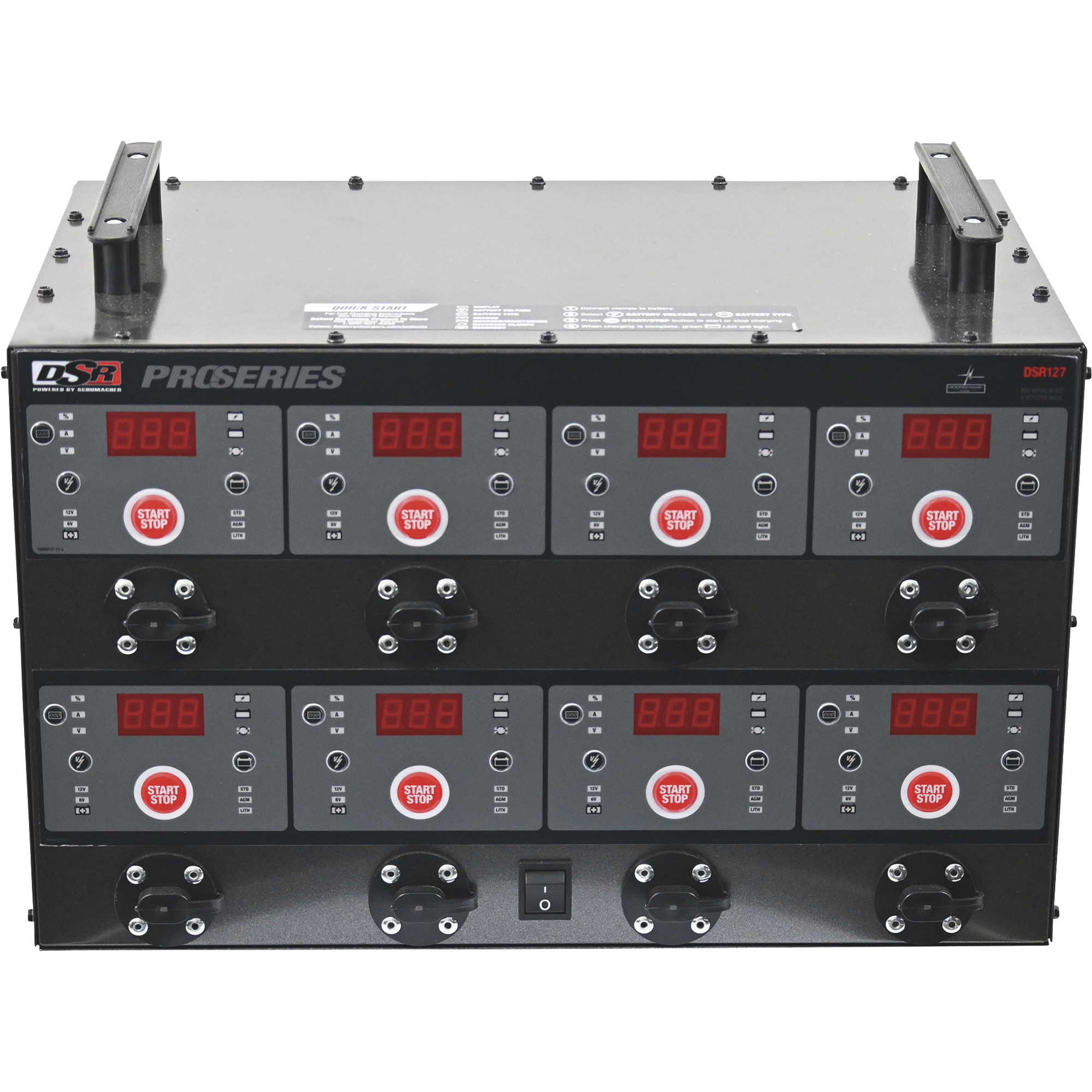 DSR ProSeries 8-Bank Charging Station, 6/12 Volt, 12 Amp, Model# DSR127